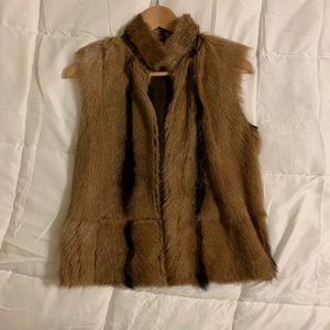 Ralph Lauren Black Label 100% Goatskin Women Vest